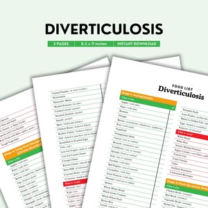Diverticulosis Diet, Gut Friendly Diet, Diverticulosis List, Diverticulosis Food, Digestive Health, Food List, High Fiber Foods, What To Eat