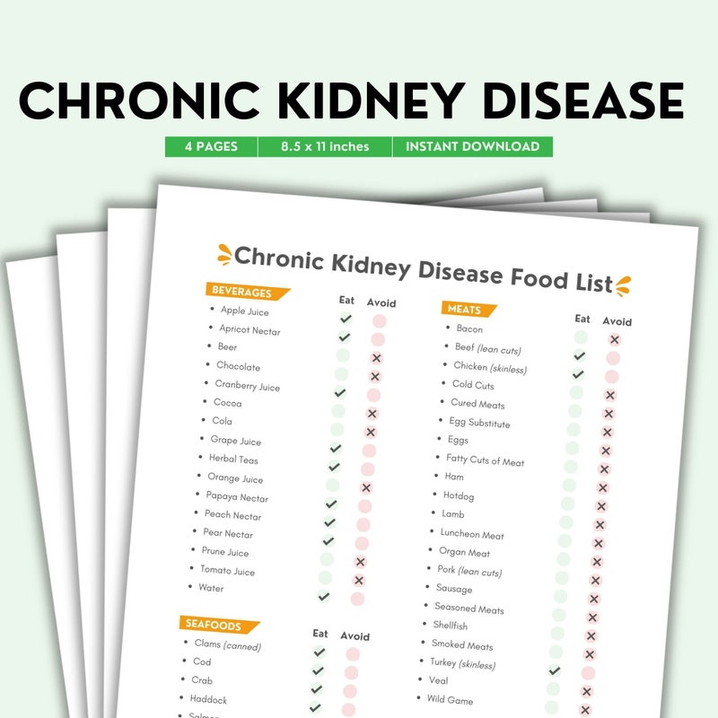 Best Foods for Kidney Disease - Etsy