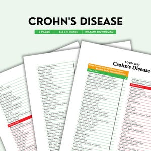 Crohns Disease, Chronic Illness, Chronic Awareness, Anti Inflammatory, Chronic Pain, Food List, Low Fiber, Grocery List, Chron&#39;s Diet PDF