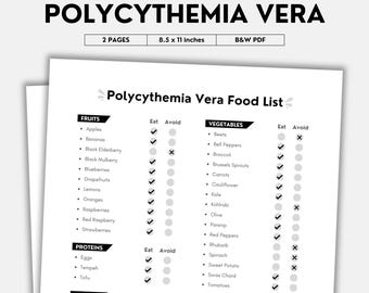 Polycythemia Vera Diet, Foods for Polycythemia Vera, Food list, Best Foods To Eat, What To Eat, Foods To Avoid, Dietary Recommendations PDF