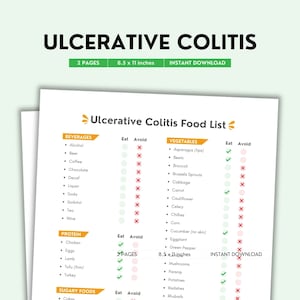 Lista de alimentos para la colitis ulcerosa: Guía dietética (Descargar PDF)
