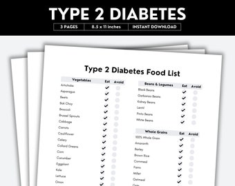 Type 2 Diabetes, Diabetes Food List, Diabetes Awareness, Grocery List ...