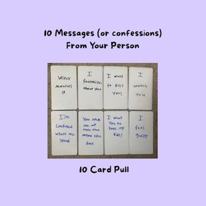10 Messages (or Confessions) From Your Person