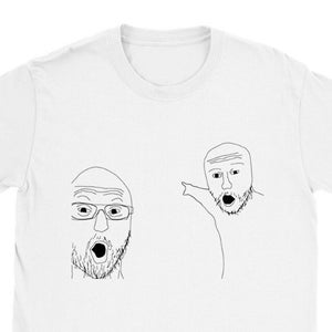 Wojak Pointing Funny Shirt, Meme Shirt, Gag Gifts, Ironic, T-Shirt