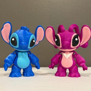 Stitch and Angel - Flexi 3D Prints!