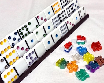Mexican Train Domino Train Markers and Trays – 3D Printed Game Accessories