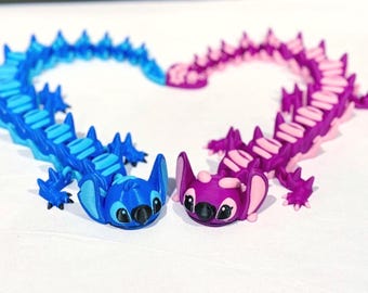 Stitch and Angel Dragons - Flexi 3D Prints
