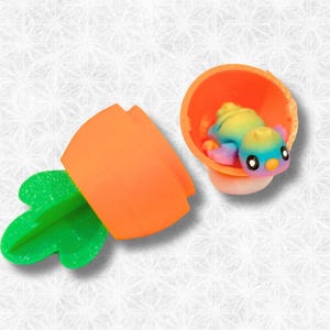 3D Printed Carrots with Flexi Baby Chicks and Bunnies! (Easter Basket fillers!)