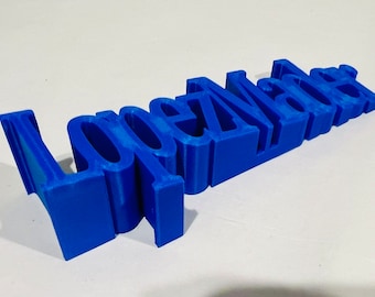 3D Printed Personalized Name Doorstop - Custom Gift