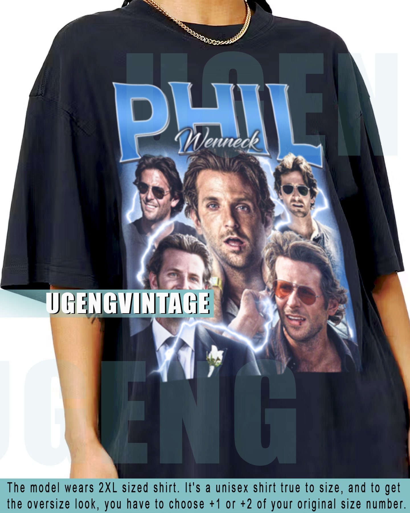 Long sleeve black t-shirt worn by Phil Wenneck (Bradley Cooper