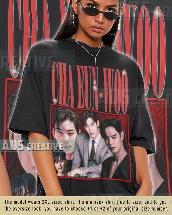 Cha Eun-woo Shirt Merchandise Vintage Bootleg Astro Kpop True