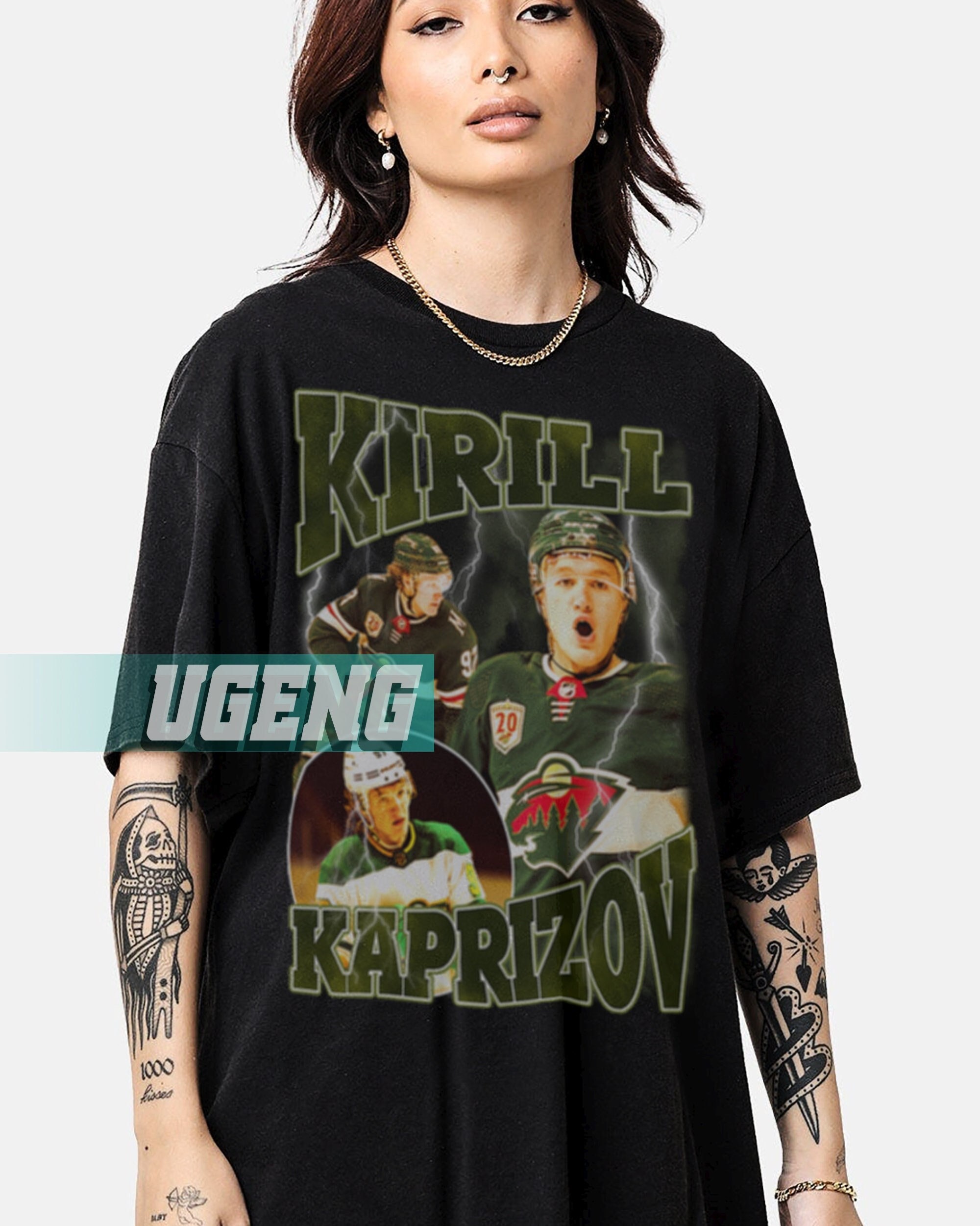  500 LEVEL Kirill Kaprizov Youth Shirt (Kids Shirt, 6-7Y Small,  Tri Gray) - Kirill Kaprizov Kirill The Thrill WHT: Clothing, Shoes & Jewelry