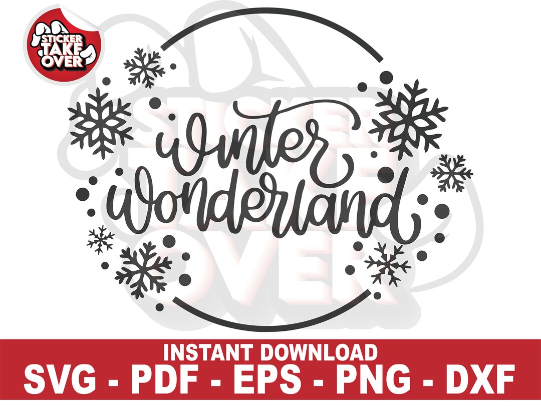 Winter Wonderland Svg Pdf Eps Png Dxf Christmas Source - Etsy UK