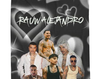 Rauw Alejandro Plush Blanket, Rauw Alejandro, Custom Blanket, Music Lover Gift, Y2K, Soft Throw