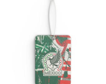 Mexico Soccer Car Air Freshener, Vintage Emblem, Father's Day Gift