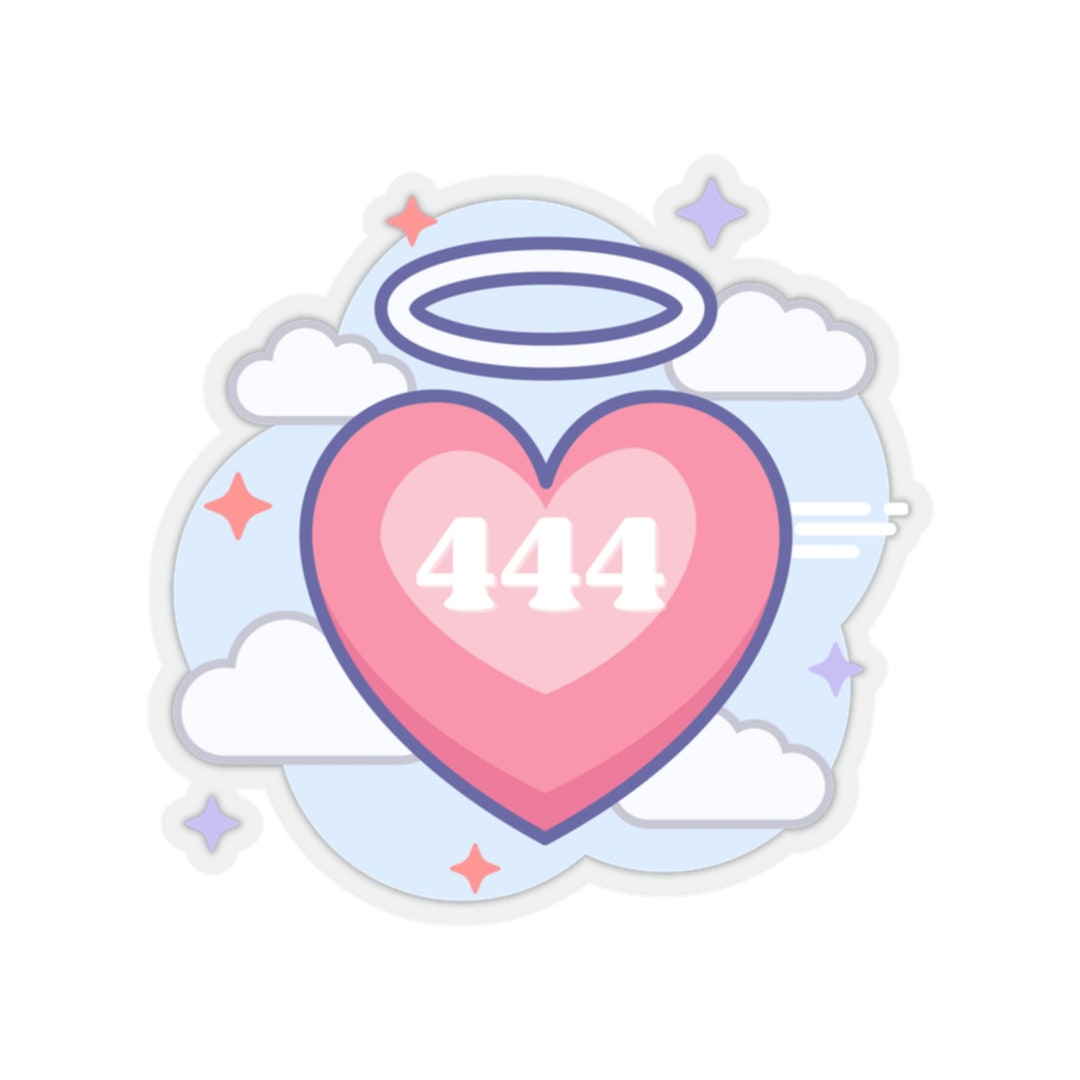Angel Number 444 Kiss-cut Stickers - Etsy