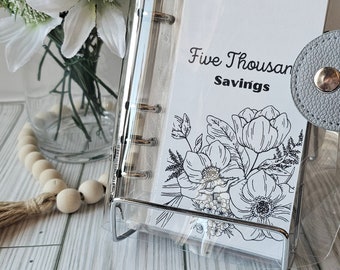 5k savings challenge binder|Savings challenge binder|5k savings binder|savings binder|monthly savings binder