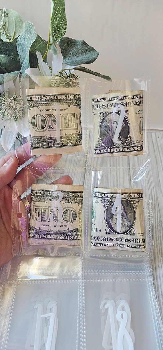 Raccoglitore Risparmio Con 100 Buste - Sfida Di Risparmio Per Obiettivi Finanziari, Verde - Foto 10