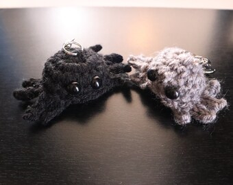Set of TWO Crochet Spider Amigrumi Keychain