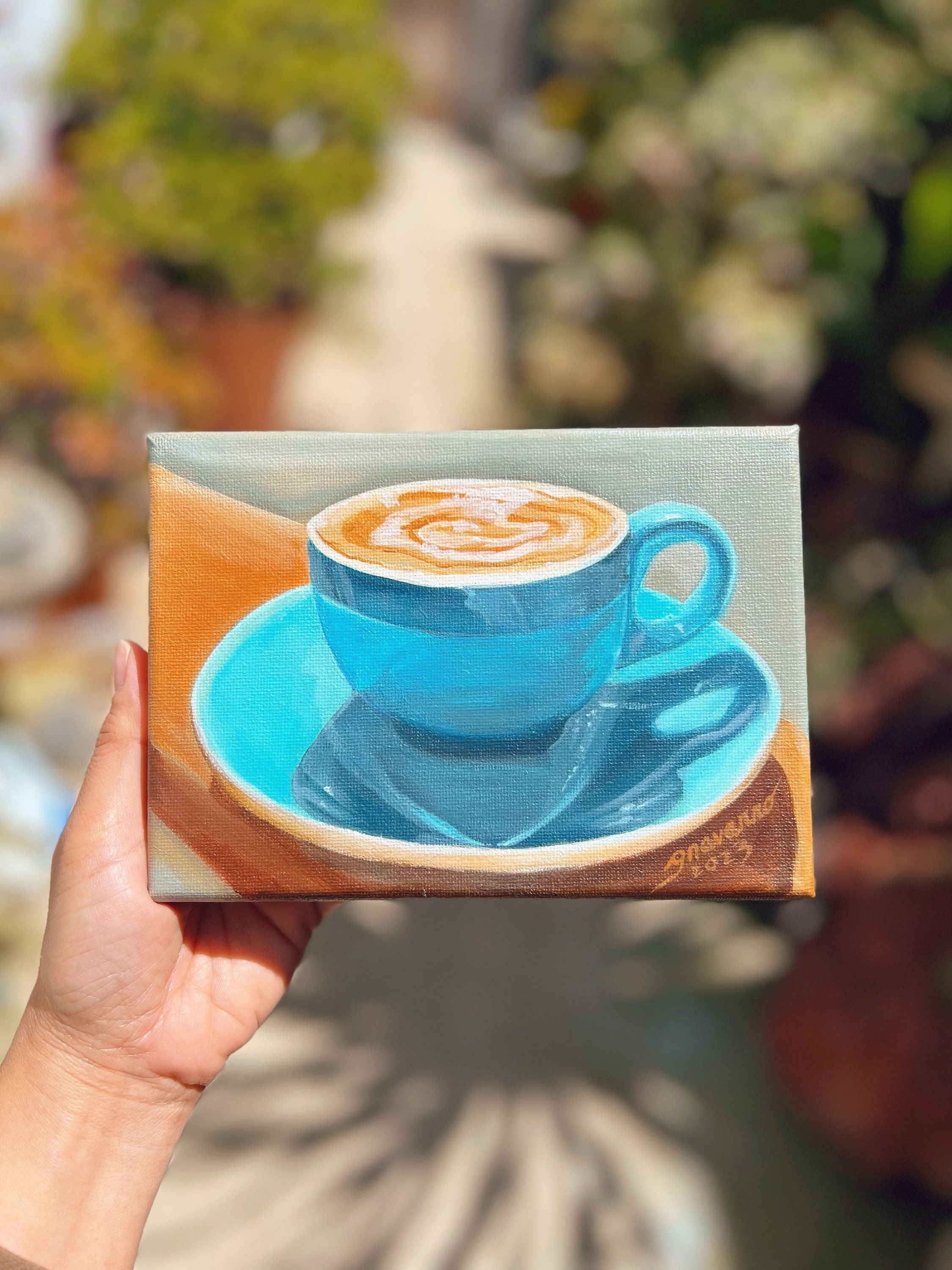 3D Coffee Mug of Cappuccino in a Creative & Aesthetic Wallart Art Board  Print for Sale by jemmycool