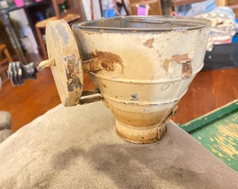 Antique 1910s-1930s freestanding Hoosier-style kitchen cabinet “Flour Sifter”  Without Cap, With Cleaning/Oiling, Paint it’s Very Useable!!!