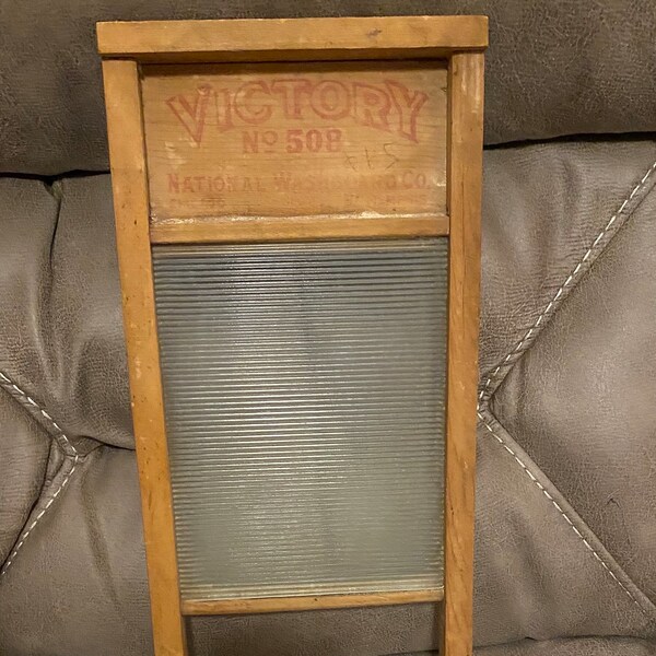 Vintage Victory Glass Washboard Etsy