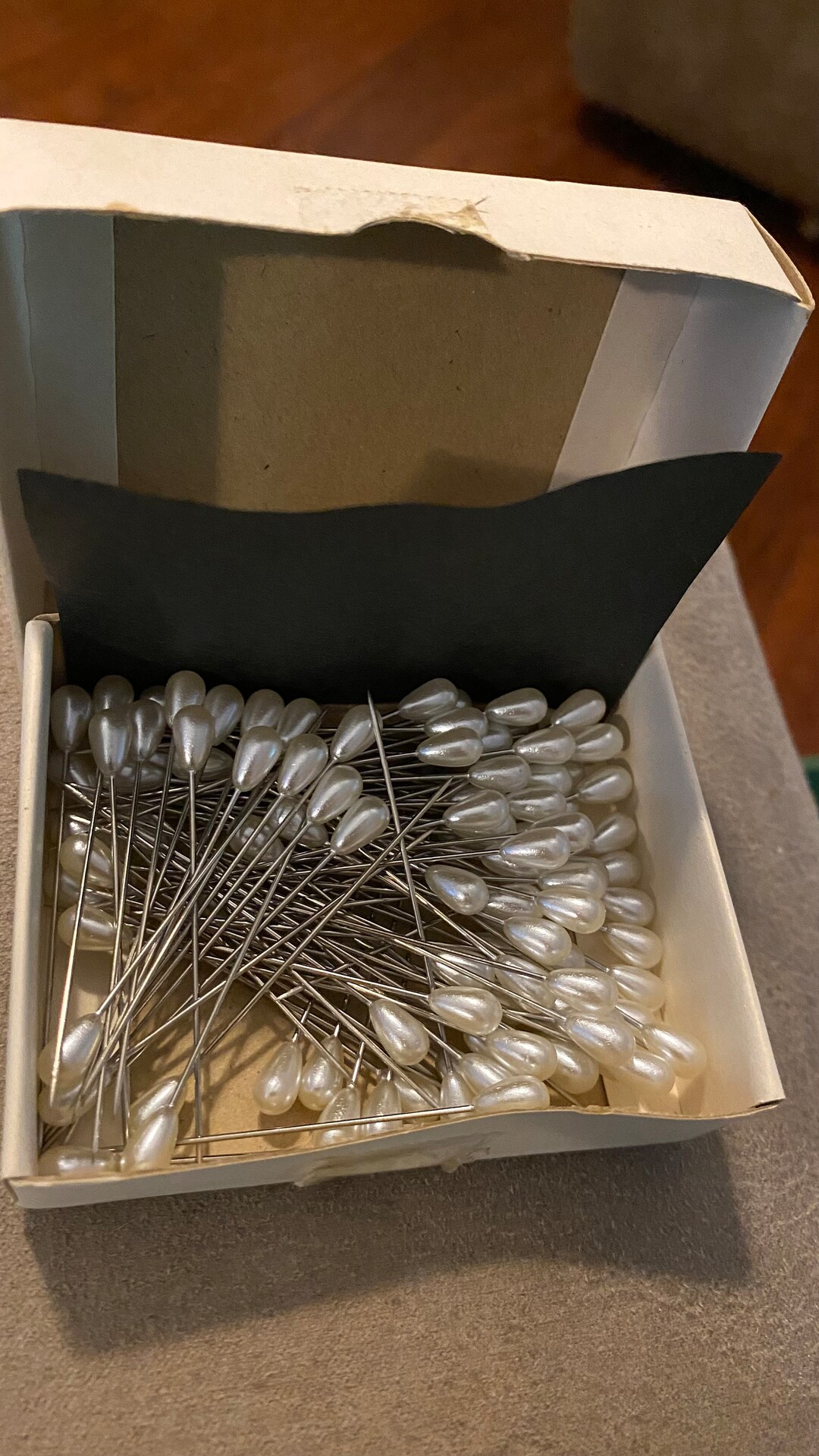 Vintage 1950’s-1960’s??? 2” White Pear Head Corsage Pins in Bulk Box - Etsy