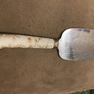 Sheffield Cake Server With Porcelain Handle - Etsy