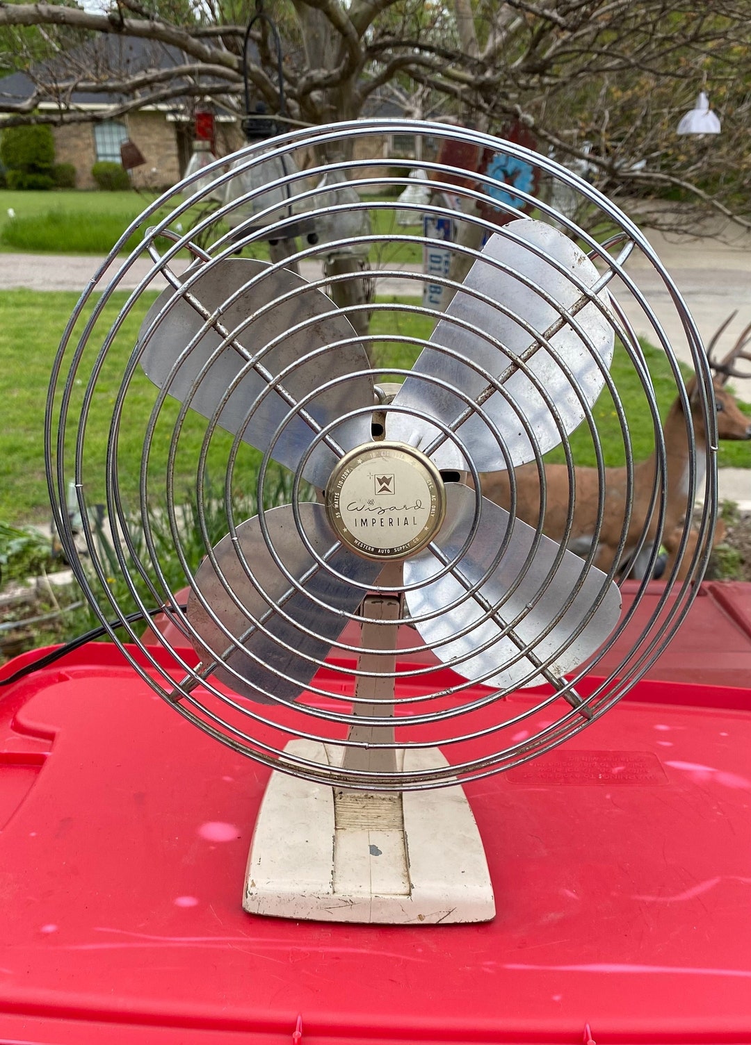 アンティーク 扇風機 WIZARD Vintage Wizard Oscillating Electric Fan | eBay