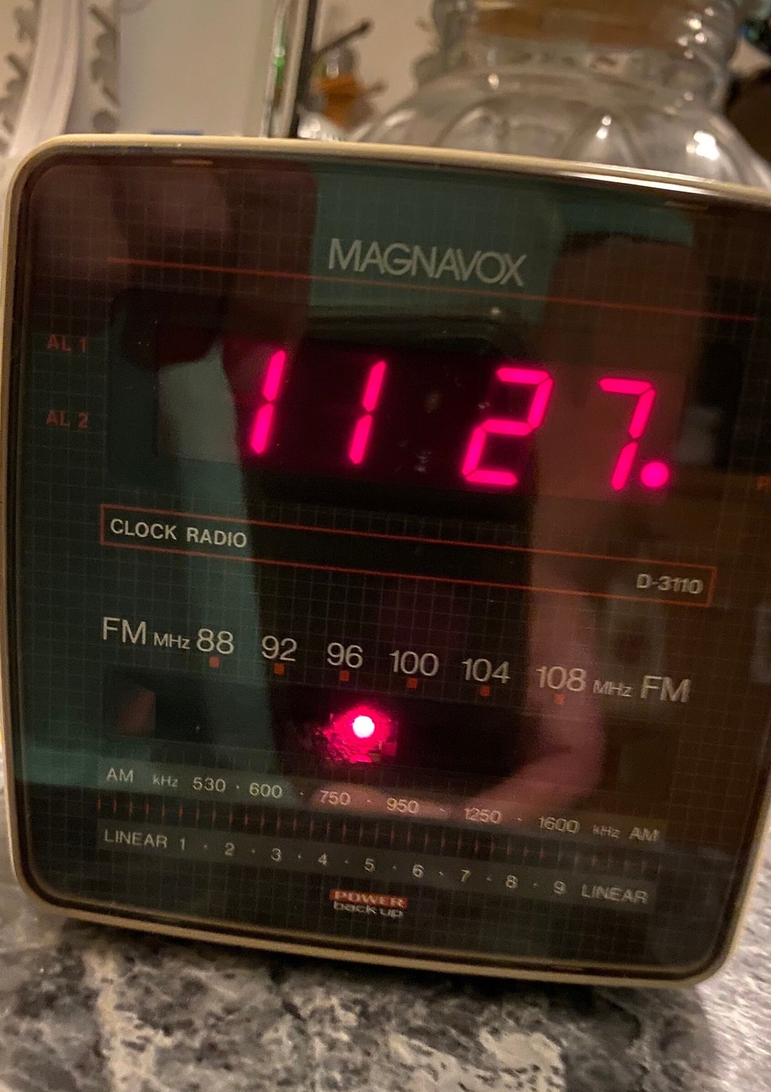Vintage Am/fm Magnavox Radio Alarm Clock With 2 Alarms in Etsy