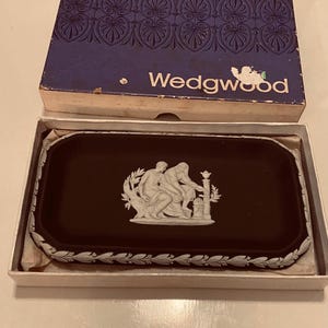 Black Wedgwood Trinket Box - Etsy