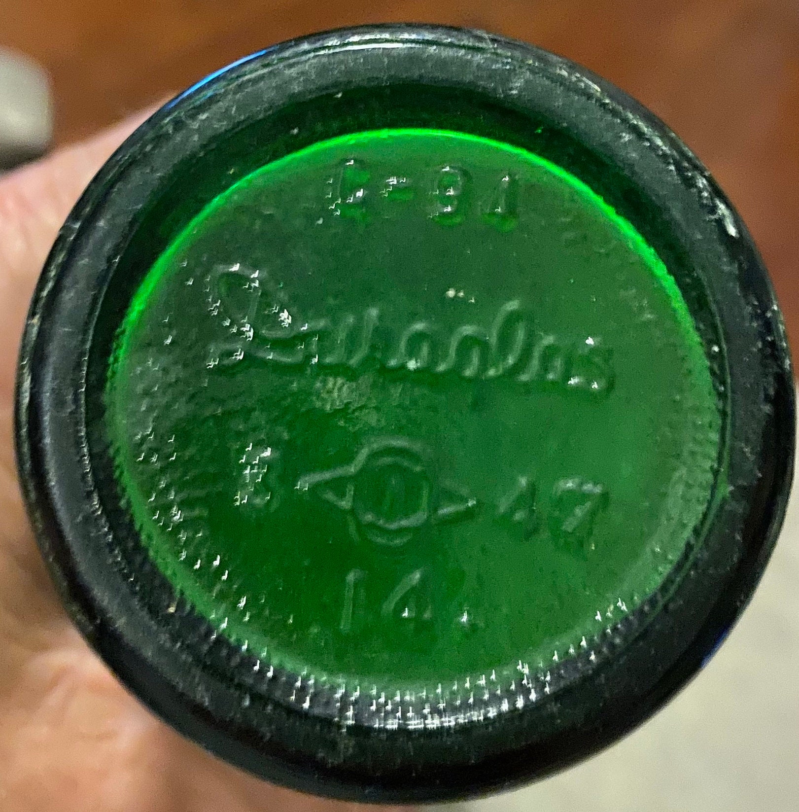 Vintage 1947 Royal Crown Cola upper 10 Soda Bottle With Etsy