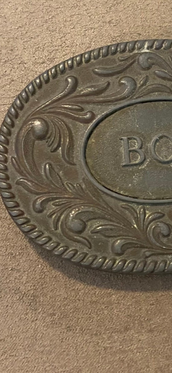 Vintage 1977 McKinney Company “BOB” Bronze Belt B… - image 6