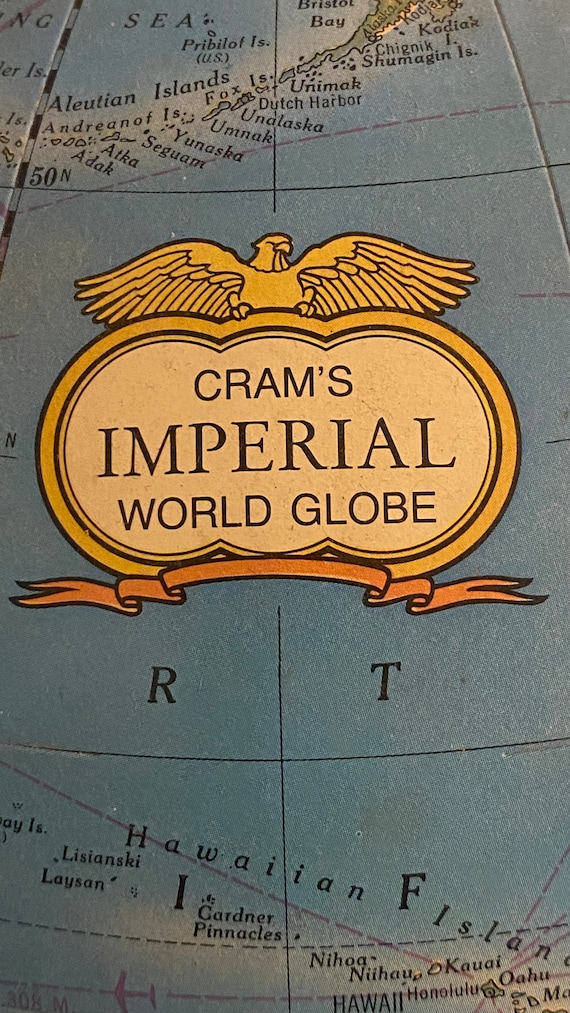Vintage 12” Cram's Imperial World Globe With “union of Soviet