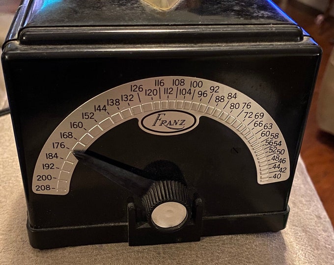 Vintage 1950s Franz Metronome With Blinking Diamond Shaped Light