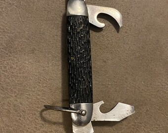 Vintage 1950's Sabre #619/japan Camp Knife/multi-tool - Etsy