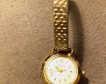 Vintage Gruen Precision  17 Jewels Women’s Watch with a Nice Speidel Band—Watch Needs Repaired, it is Over Wound