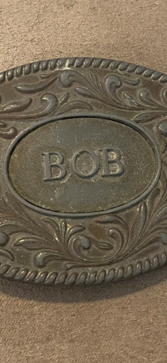 Vintage 1977 McKinney Company “BOB” Bronze Belt B… - image 5