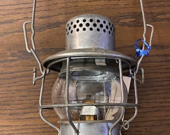 Vintage Adlake Railroad Oil Lamp. Old but New 1970’s Stock with No Markings except Adlake 300