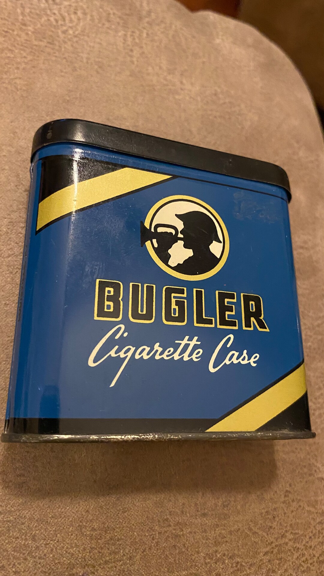 bugler cigarette case Original Tobacco Pouch - .65 Oz Bugler Metal Cigarette Case with