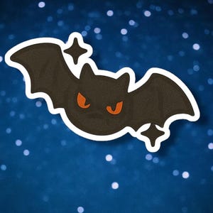 Bat Sticker, Halloween spooky cute decals