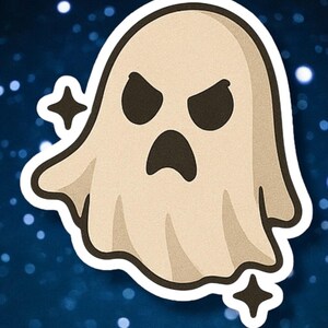 Ghost Sticker, Halloween spooky cute decals