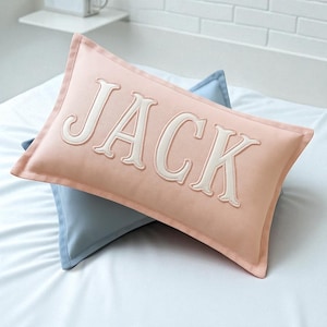 Monogrammed Custom Name Pillow, Personalized Pillow, Baby Shower Gift, Newborn Gift, New Mom Gift, Baby Gift Idea, Personalized PillowM0708