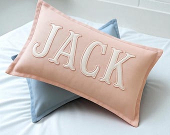 Monogrammed Custom Name Pillow, Personalized Pillow, Baby Shower Gift, Newborn Gift, New Mom Gift, Baby Gift Idea, Personalized PillowM0708