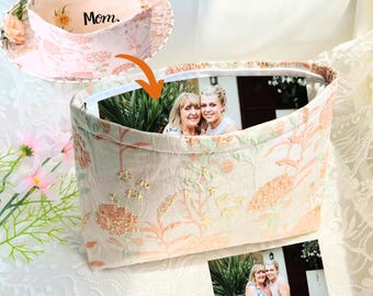 Personalized Wedding Purse, Custom Photo Purse, Mother of the Groom Wedding Gift, Handmade Photo Lining Purse, Gift For Mom, Keepsake Gift