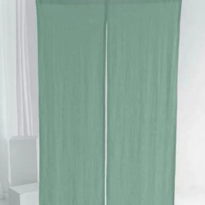 Sheer Curtain Panel , Rod Pocket Sheer Curtain Panel , Linen Curtain panels , Linen Curtains , For living room - Bedroom White