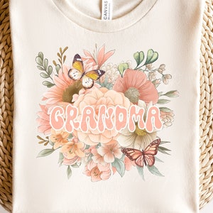 Grandma PNG For Sublimation, Grandma Shirt Design Png, Floral bouquet png ,Flower Grandma sublimation, Grandma Floral png, Grandma png