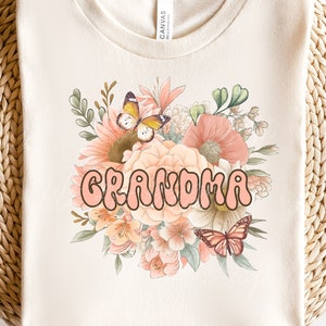 Grandma PNG For Sublimation, Grandma Shirt Design Png, Floral bouquet png ,Flower Grandma sublimation, Grandma Floral png, Grandma png