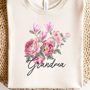 Grandma PNG For Sublimation, Grandma Shirt Design Png, Floral bouquet png ,Flower Grandma sublimation, Grandma Floral png, Grandma png