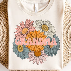 Grandma PNG For Sublimation, Boho Grandma Shirt Design Png, Grandma Gift ,Retro Grandma sublimation, Grandma Floral png, Grandma png
